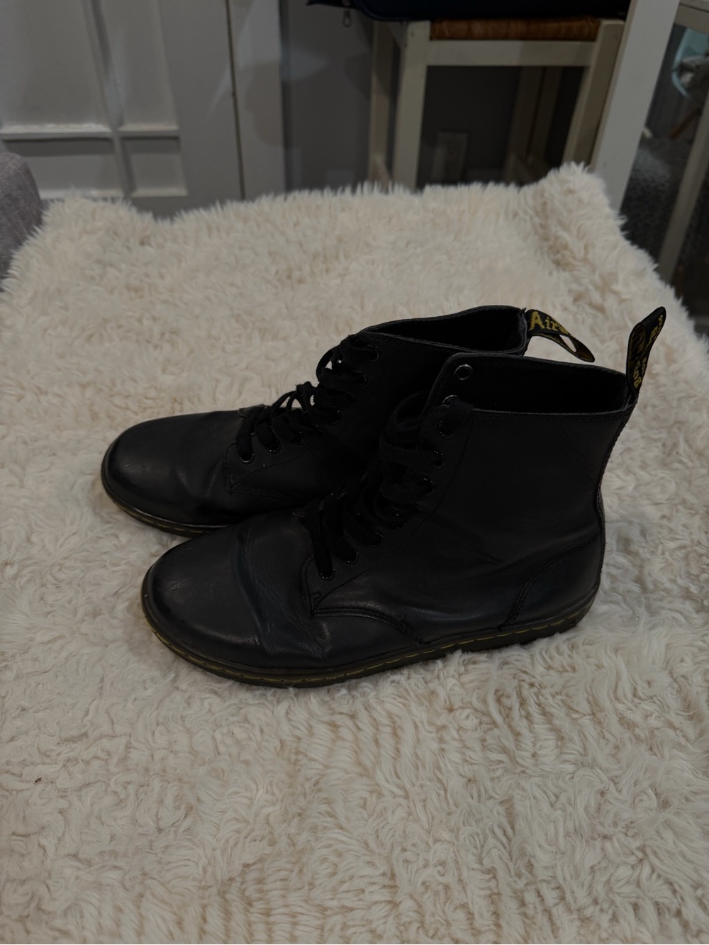 Dr. Martens Black Leather Lace-Up Ankle Boots